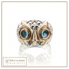 Anello Civetta  new azzurro| Gioielli De Nobili